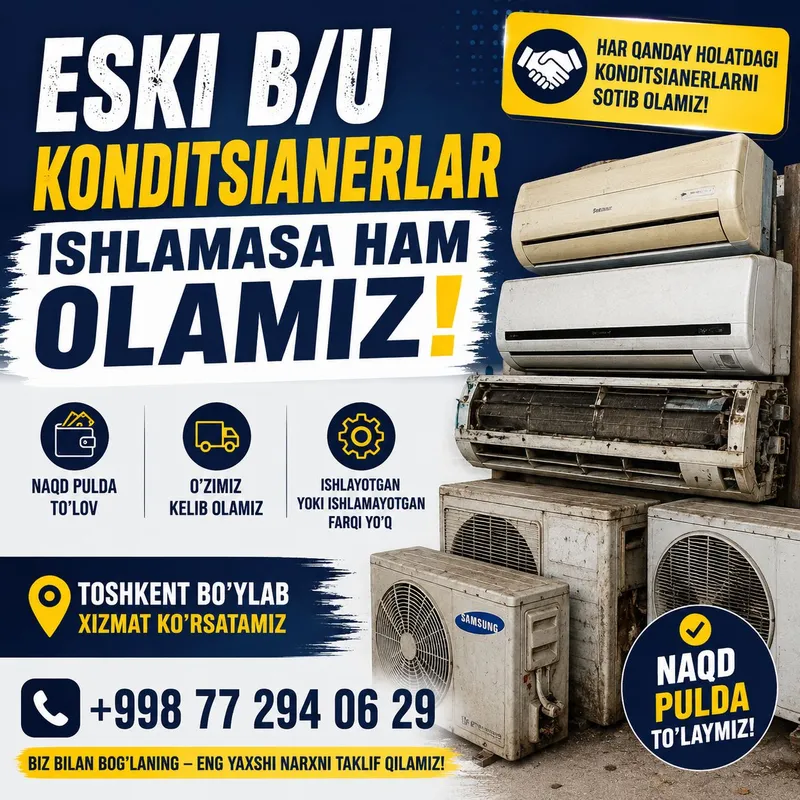 Eski konditsionerlar sotib olaman