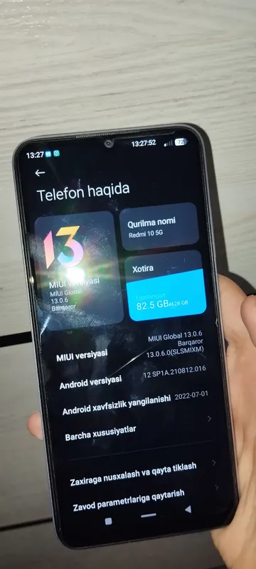 Redmi 10 5G | 128 GB | Holati ideal, ochilmagan! — фото 2
