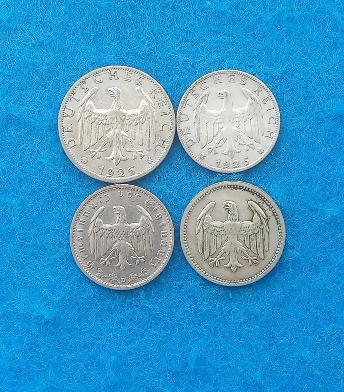Монеты Германии (Веймарской республики) 3 серебро+1 шт 2