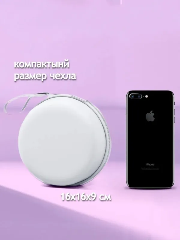 Подушка для путешествий в самолёте в автомобиле на шею с чехлом — фото 4