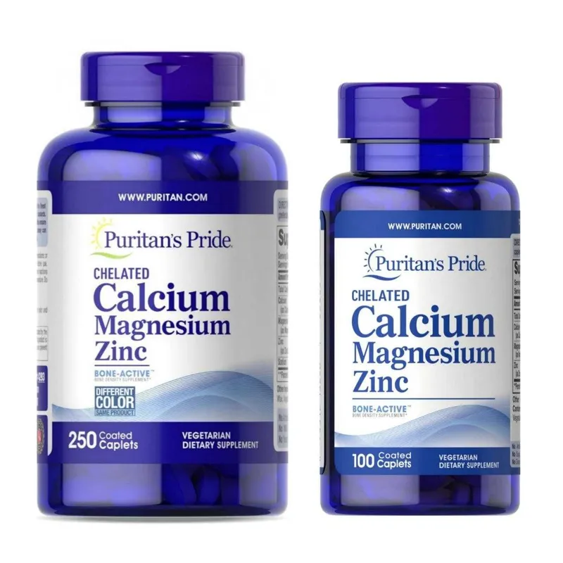Хелатный Кальций Магний Цинк Puritan's Pride Calcium Magnesium Zinc