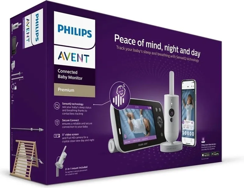 Видеоняня Радионяня PHILIPS Avent SCD973/37 Premium Connected + Wi Fi — фото 6