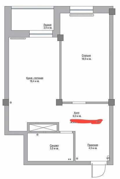 Продаётся просторная квартира 45 м² рядом с метро Минор — фото 9