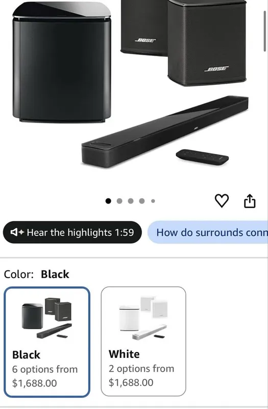 Новый soundbar, домашний кинотеатр Bose Smart900 + Bass700 + Surround 1 Новый soundbar, домашний кинотеатр Bose Smart900 + Bass700 + Surround 1