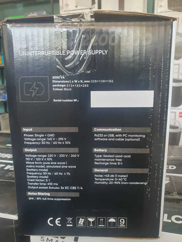 UPS AVT SMART-2000 LCD AVR uzluksiz quvvat manbai 3