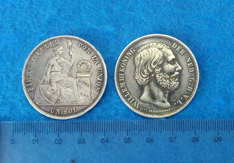 монета серебро 1871года
