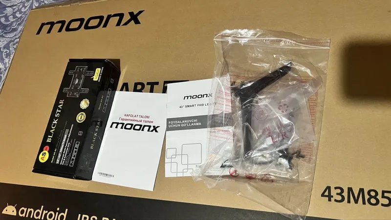 Телевизор MOONX новый 43 smart FHD tv full комплект — фото 5