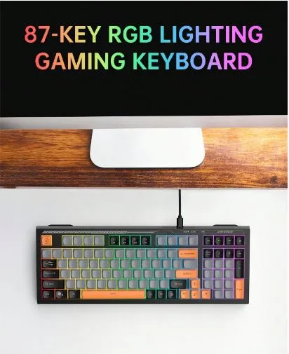VK98 Проводная игровая клавиатура с RGB-подсветкой 2