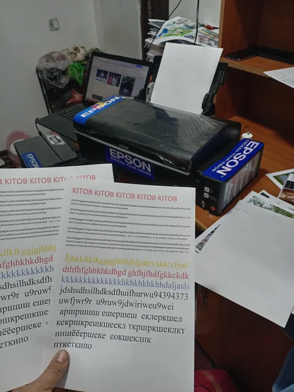 EPSON L800, быстрый 6-цветный принтер, сопла 100% 3