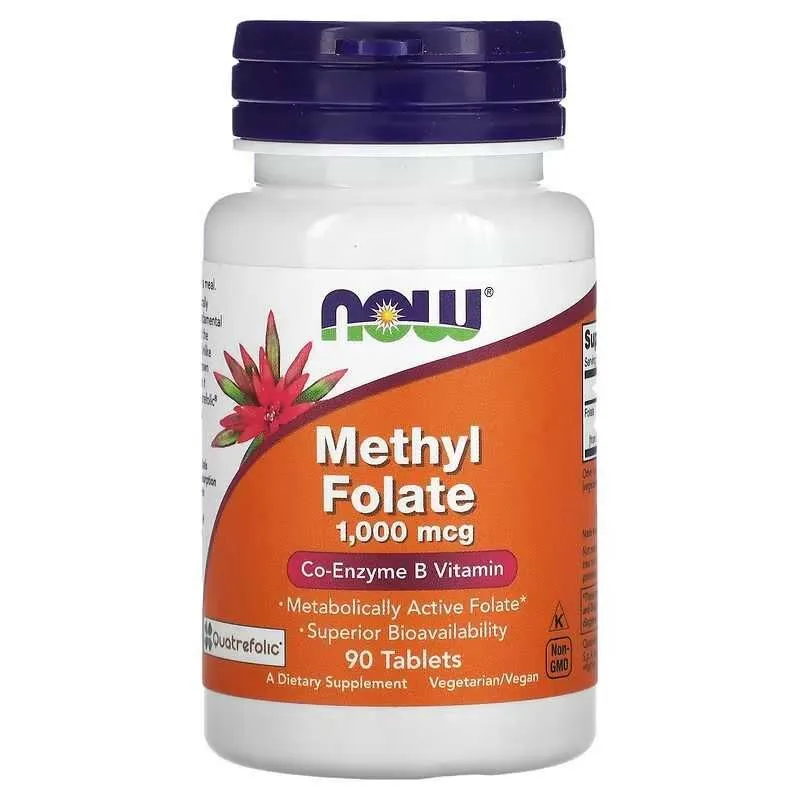 NOW Foods Folic Acid Methyl Folate Methyl B-12 foliy kislotasi 2 NOW Foods Folic Acid Methyl Folate Methyl B-12 foliy kislotasi 2
