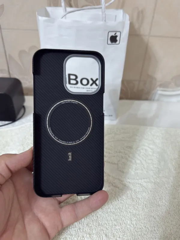 iPhone 15 ProMax uchun knit brendidan orginal magsafeli chexol. — фото 1