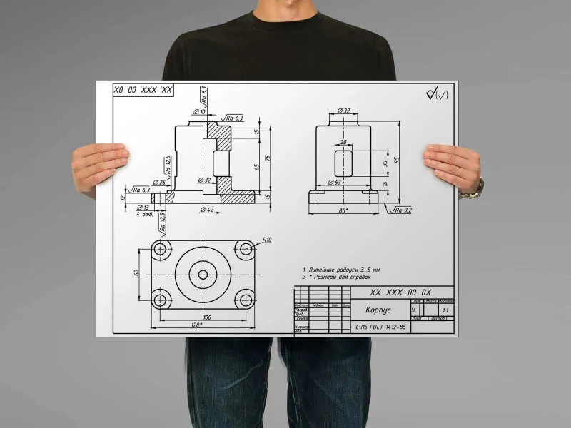 Распечатка чертежей А1 А2 А3 А4 — фото 4