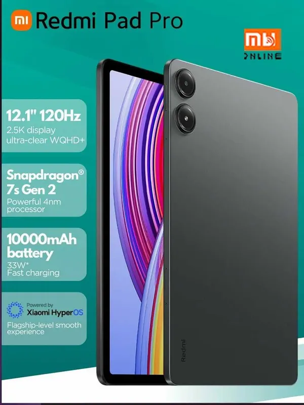 Redmi Pad Pro plansheti 8/256GB (EU, qora) Redmi Pad Pro plansheti 8/256GB (EU, qora)