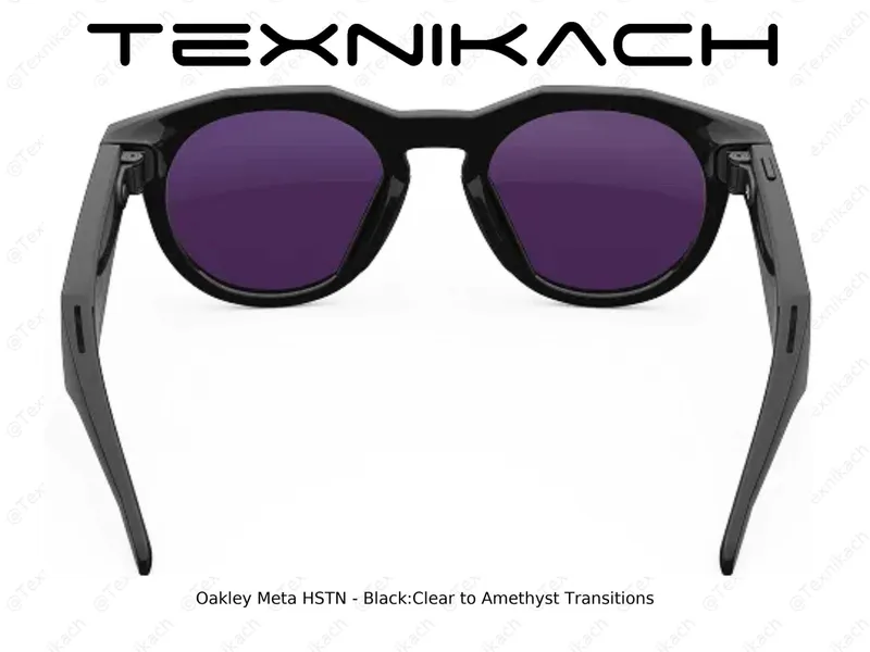 Новый Oakley Meta HSTN - Black/Clear to Amethyst Transitions Доставка