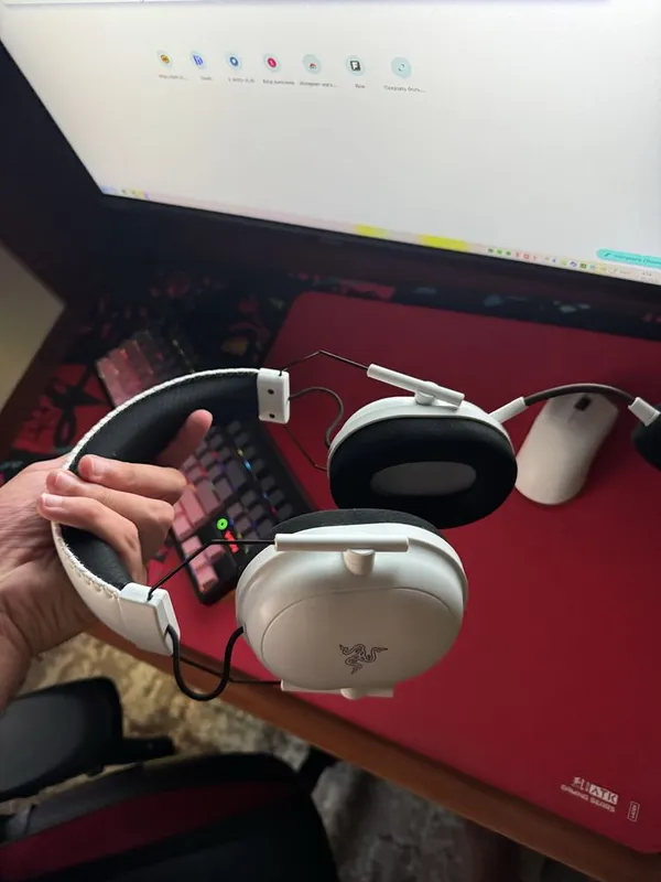 Игровые наушники Razer Blackshark v2 pro white — фото 1