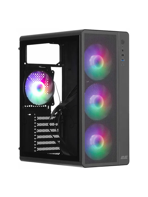 Компьютерный корпус 2E Gaming 2E-V510B (Credo Plus) с блоком питания 600 Вт — фото 1