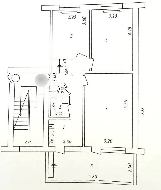 3 xonali kvartira, 74 m2, Yunusobod 3 xonali kvartira, 74 m2, Yunusobod
