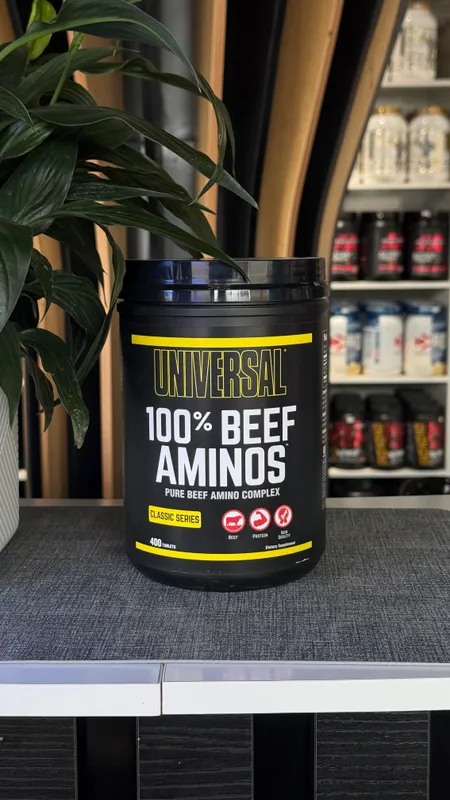 Universal Nutrition 100% Beef Aminos 400 tablets.