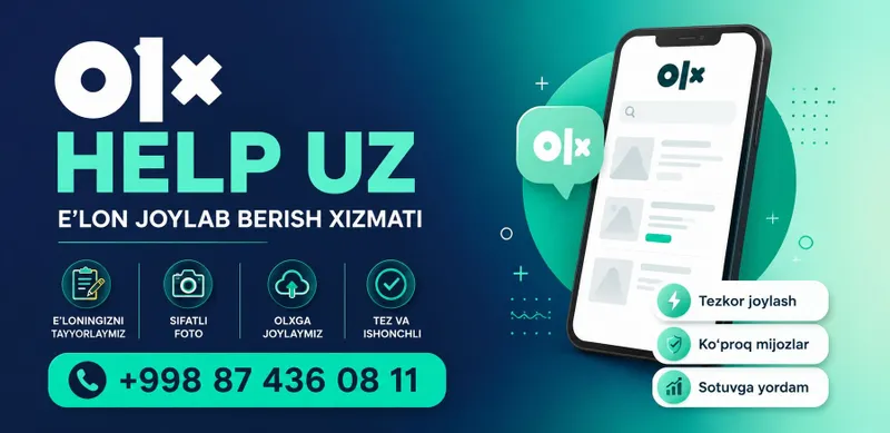 SMM xizmati | OLX da savdoni 2-3x oshirish | reklama | marketolog |