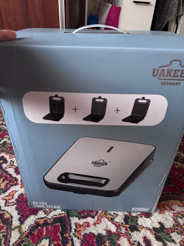 Вафельница новый Uakeen 3in1