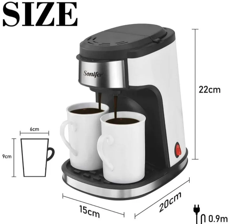 Капельная кофемашина кофеварка coffee Sonifer sf-3540 американо латте 2 Капельная кофемашина кофеварка coffee Sonifer sf-3540 американо латте 2