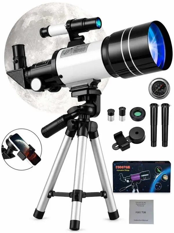 Astronomik teleskop F30070M– 150 x martagacha yaqinlashtirish 5 Astronomik teleskop F30070M– 150 x martagacha yaqinlashtirish 5