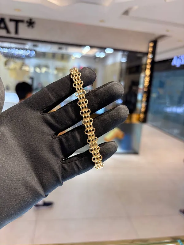 Yengi mulk tilla braslet 585 proba