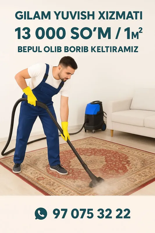 Gilam yuvush Toshkent