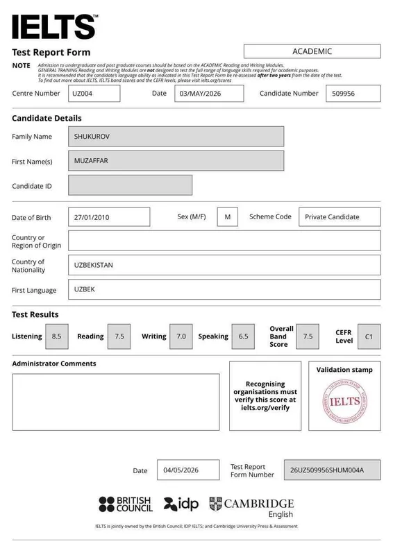 Ingliz tili/CEFR, Multilevel/IELTS ga tayyor — фото 1