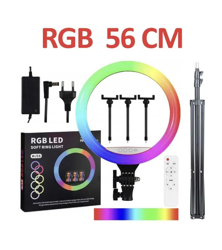 RGB Кольцевая селфи-лампа 56 см Jmary MJ56 Доставка ecт RGB Кольцевая селфи-лампа 56 см Jmary MJ56 Доставка ecт