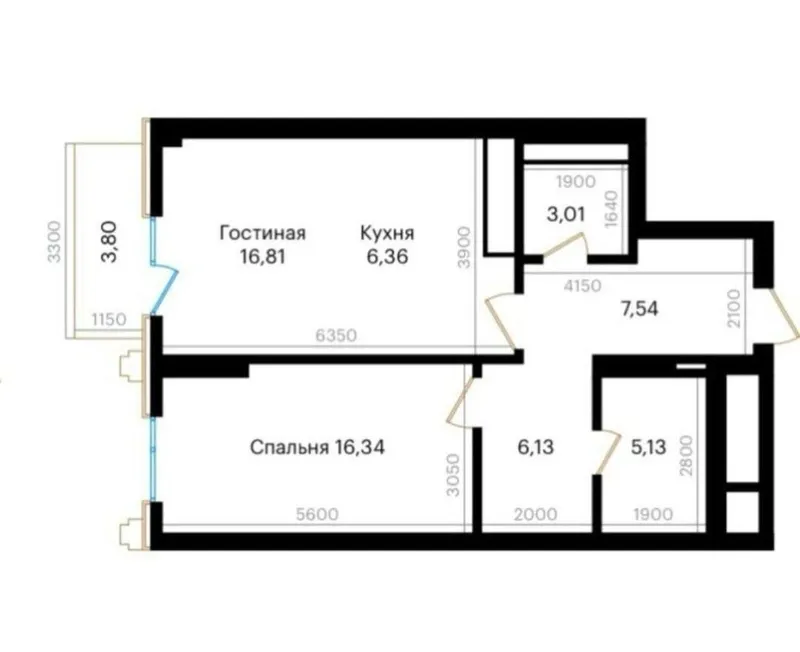 Продаётся 2-комнатная квартира в ЖК Mirabad Avenue 4