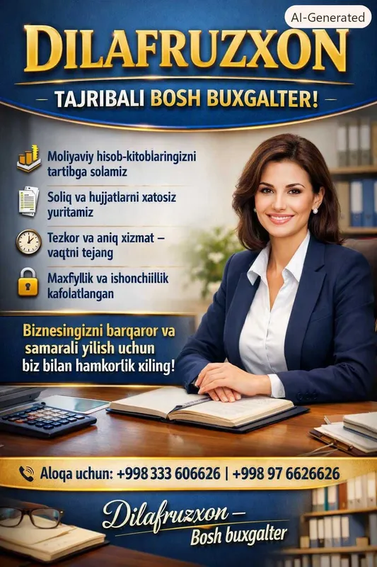 Buxgalteriya ishonchli hizmat Buxgalteriya ishonchli hizmat