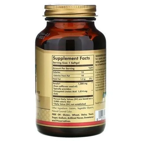 Тоналин, жиросжигатель.Solgar Tonalin.1300 mg CLA.60 капсул — фото 1 Тоналин, жиросжигатель.Solgar Tonalin.1300 mg CLA.60 капсул — фото 1