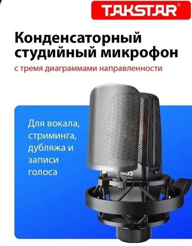 Студийный конденсаторный микрофон Takstar Tak55 1