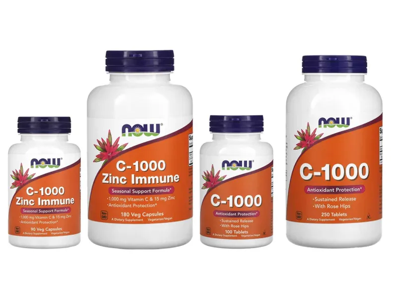 NOW Foods NOW C-1000 Zinc Immune C-1000 С1000 C1000 C 1000 Zinc D3 D-3