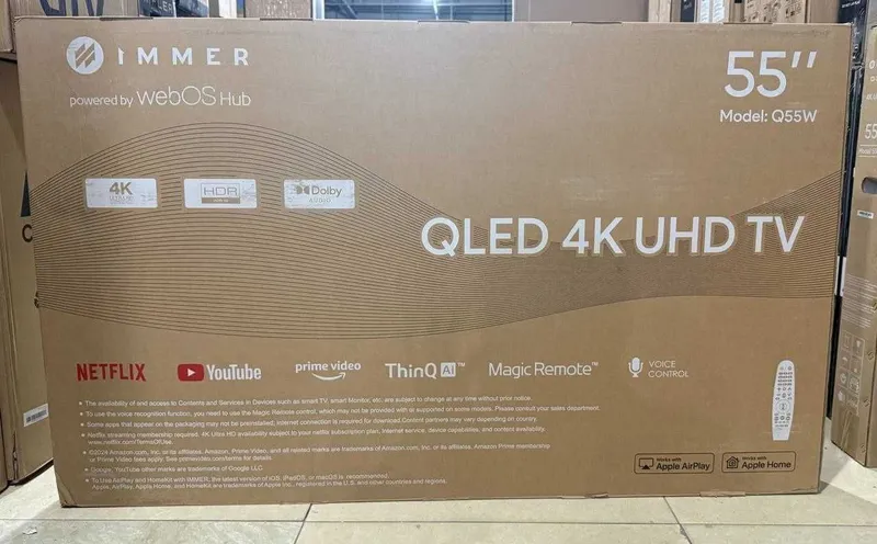 Телевизор Immer 4K Google TV Qled Со склада имеется доставка по городу 5
