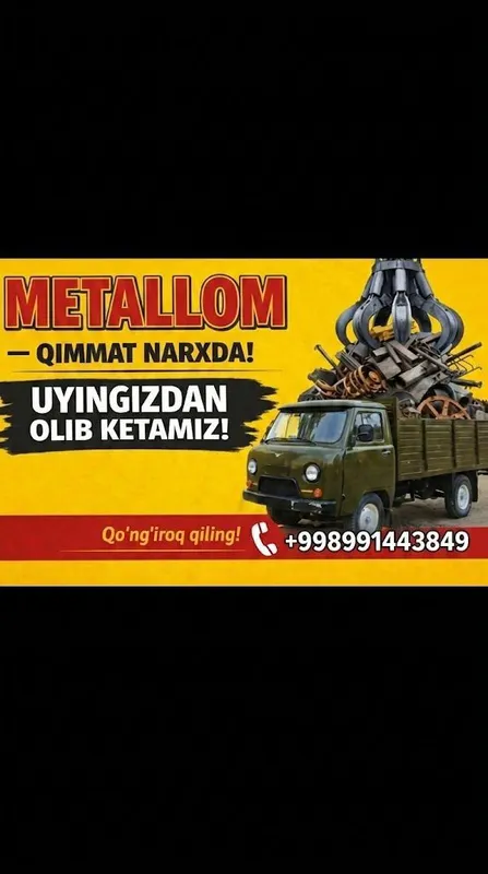 Metallom olamiz uyingizdan olib ketamiz