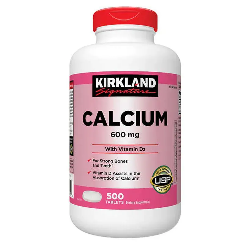 Кальций + Витамин D3 Kirkland Calcium 600mg 500 шт