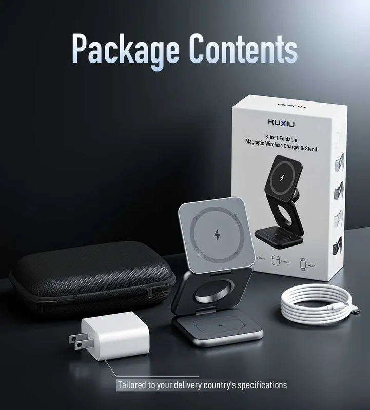 KUXIU X40 3-in-1 MagSafe Foldable Charging Stand sotiladi. 4 KUXIU X40 3-in-1 MagSafe Foldable Charging Stand sotiladi. 4