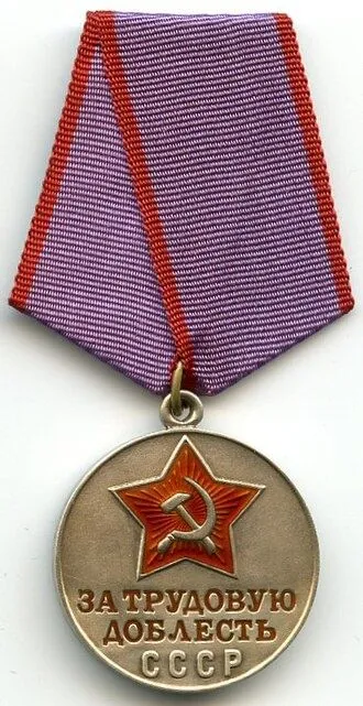 Медаль "Трудовая доблесть". Серебро Медаль "Трудовая доблесть". Серебро