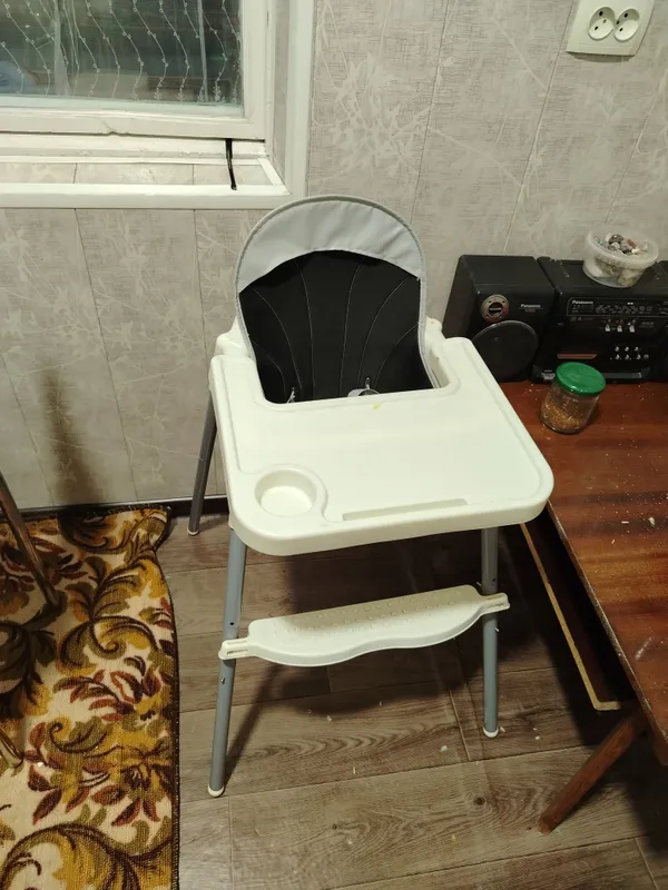 коляска серого цвета и детское кресло в подарок — фото 4