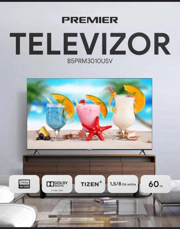 Телевизор PREMIER 4K UHD Smart TV диагональ от 100 до 32 Диагональ 2 Телевизор PREMIER 4K UHD Smart TV диагональ от 100 до 32 Диагональ 2
