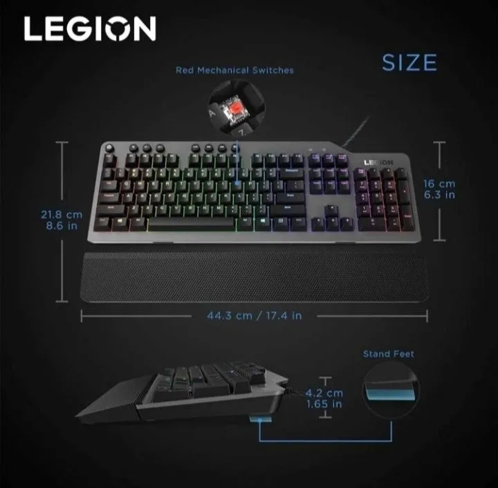 Механическая клавиатура Lenovo Legion K500 RGB 6 Механическая клавиатура Lenovo Legion K500 RGB 6