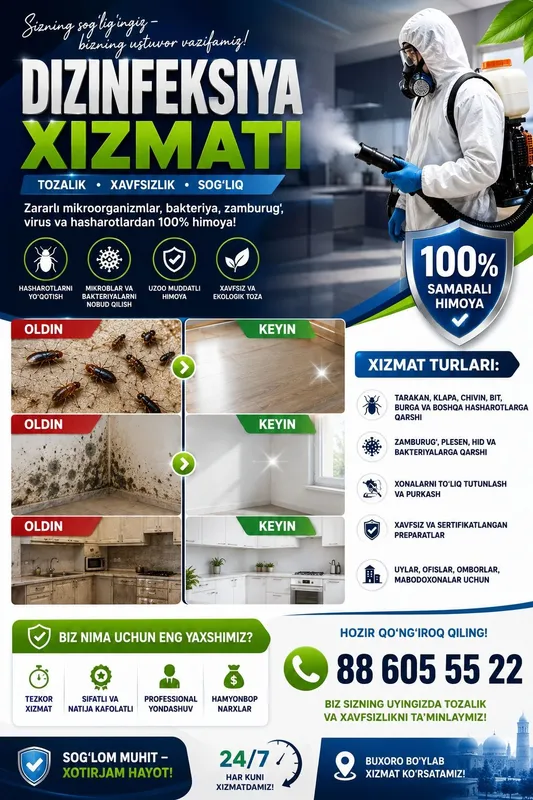 Dizinfeksiya xizmati 1 Dizinfeksiya xizmati 1