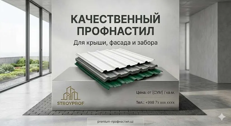 Profnastil hizmati tunika | профнастил туника