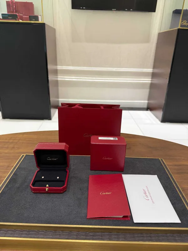 NEW Серьги Cartier D’Amour rose gold mini model — фото 2
