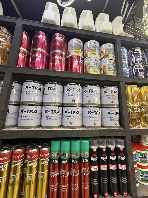 Sifatli kraska emulsiya va boshqa qurilish kosmetik maxsulotlari optom 1
