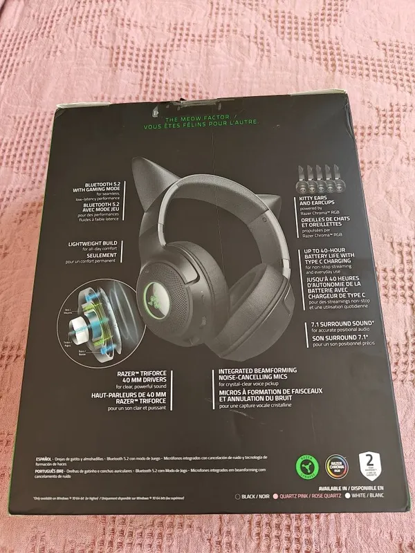 Razer Kraken Kitty v2 BT (беспроводные наушники) 2 Razer Kraken Kitty v2 BT (беспроводные наушники) 2
