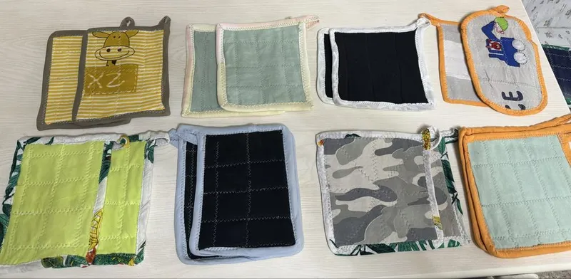 Прихватки Размеры большие средние Пошив аккуратный — фото 5