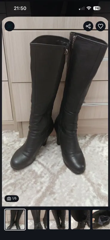 Женское сапоги длинные
